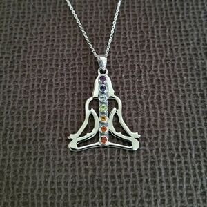 Shivam Meditating Woman🧘‍♀️ Pendant Necklace - NWT
